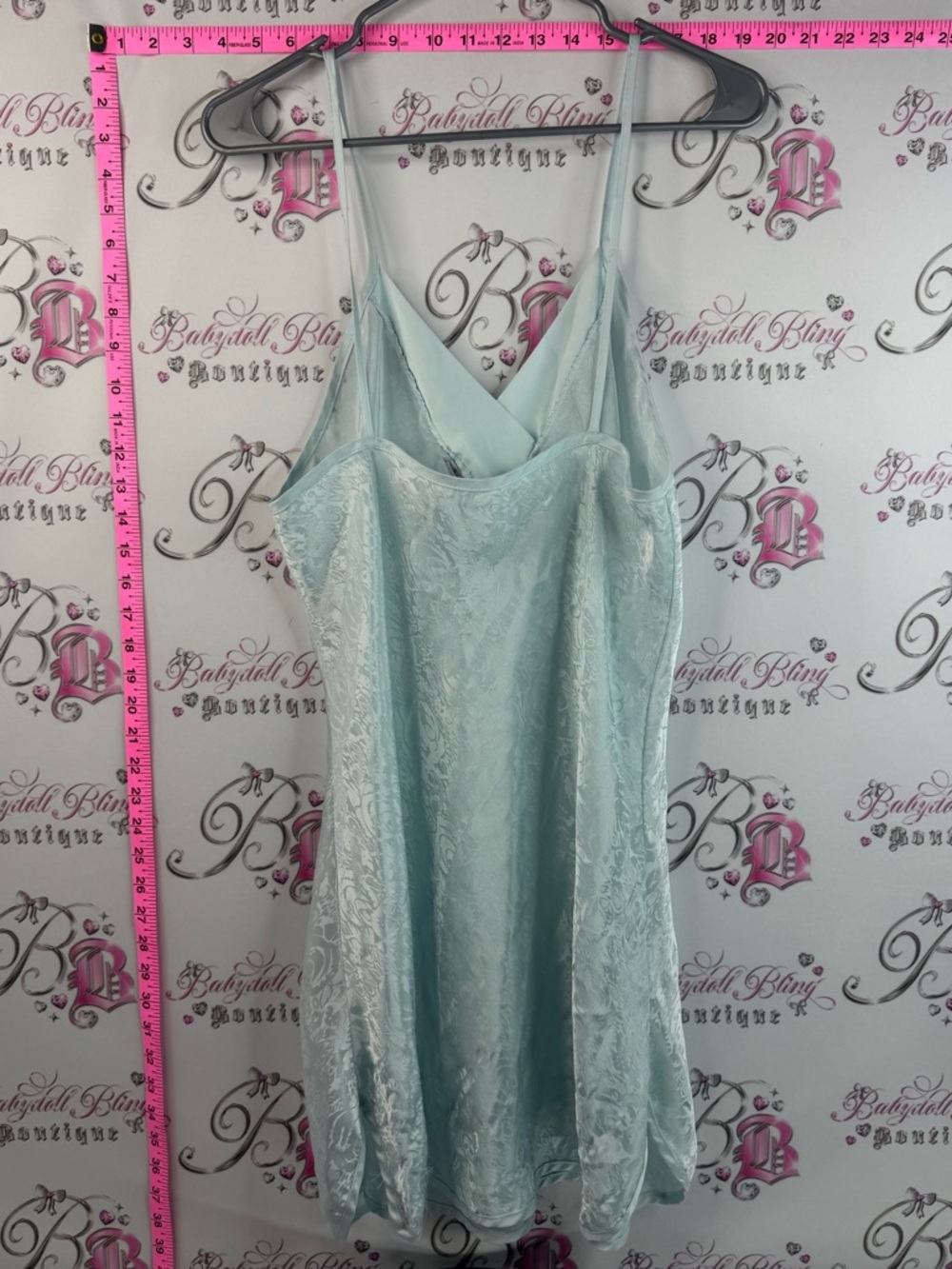 Dress paisley shiny vintage Light Mint Lace-Overlay Midi Slip Dress - Brand: - Picture 2 of 11